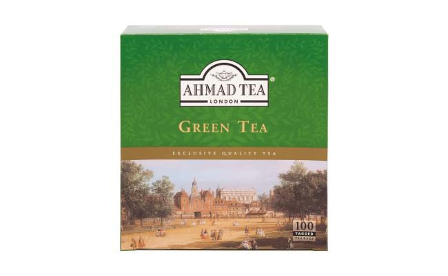Ahmad Tea Green Tea Pure, Pack of 100